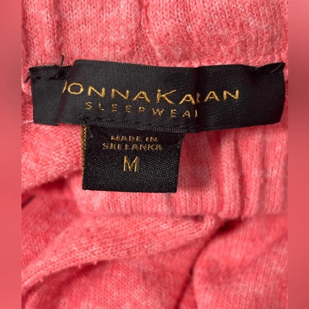 DONNA KARAN Coral Medium Sunset To Sunrise Short Sleeve Pajamas Set Sleep